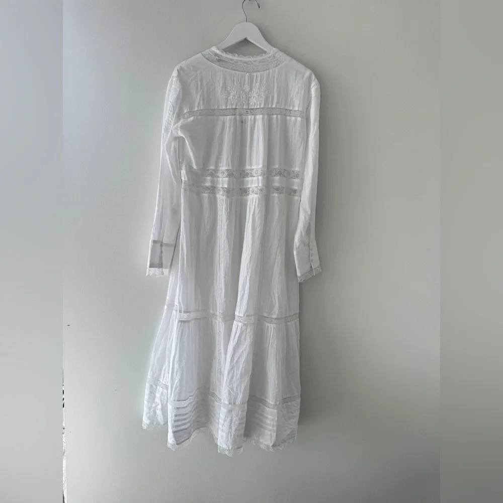 FREE PEOPLE NWT Keepsake Maxi White Top S